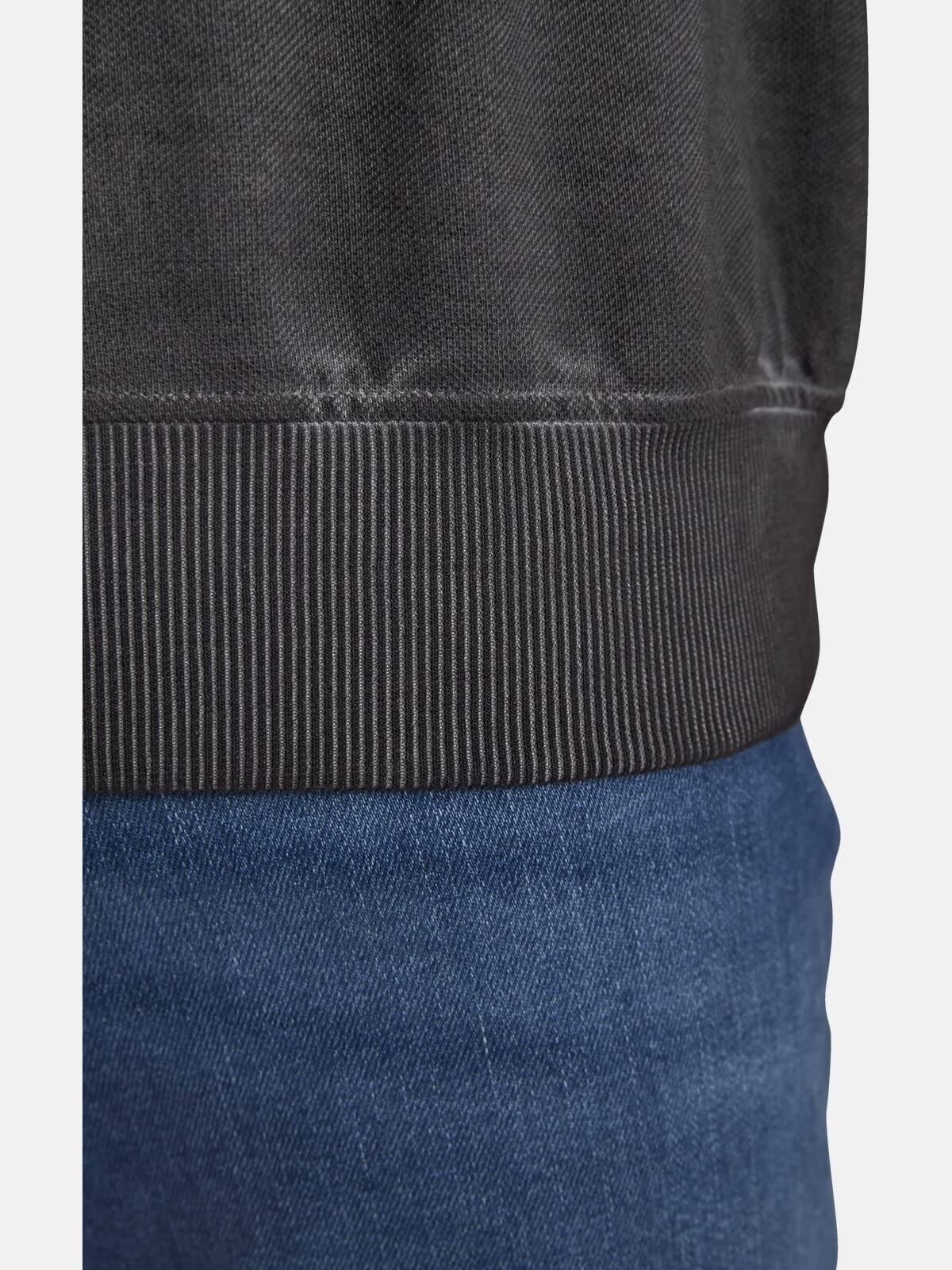 Jan Vanderstorm Herren Poloshirt Alsing | kurzarm, Knopfleiste|Tasche am linken Ärmel | Aufdruck | reine Baumwolle |große Größen L-7XL