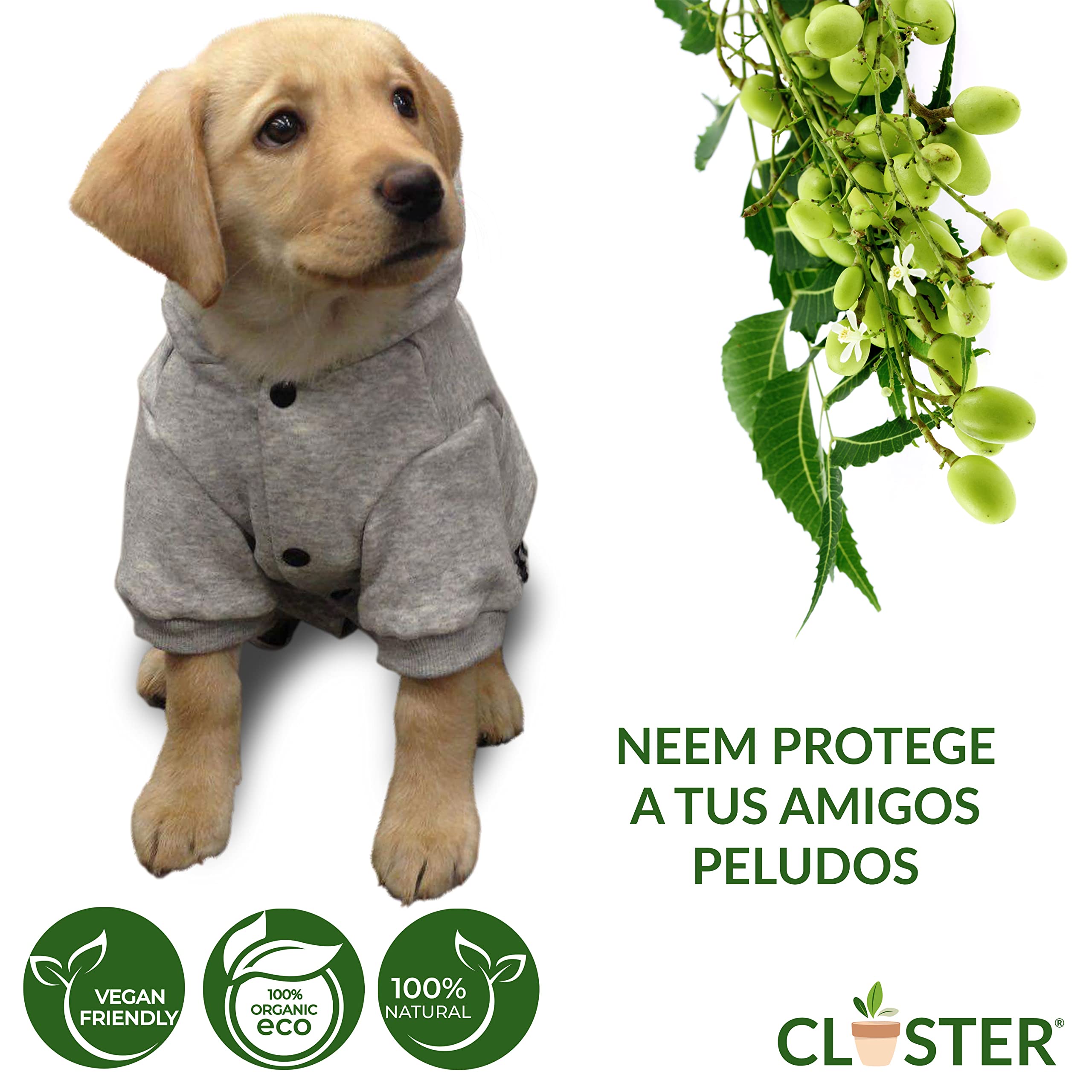 Neem Pet Protection Spray Antiparasitario Insecticida contra Pulgas Y Garrapatas Ácaros Piojos Insectos