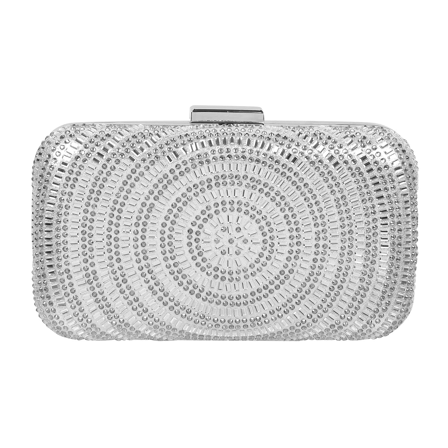 Women Silver Framed Clutch Bag | Ladies Purse Wallet (38-8362)-image-31