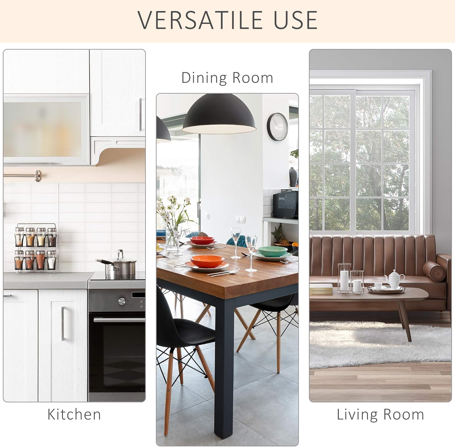 Buy Homcom Fluted Style Wooden Kitchen Island Storage Cabinet With Drawer Open Shelving And Interior Shelving For Dining Room Black Online In Indonesia B082s928cw
