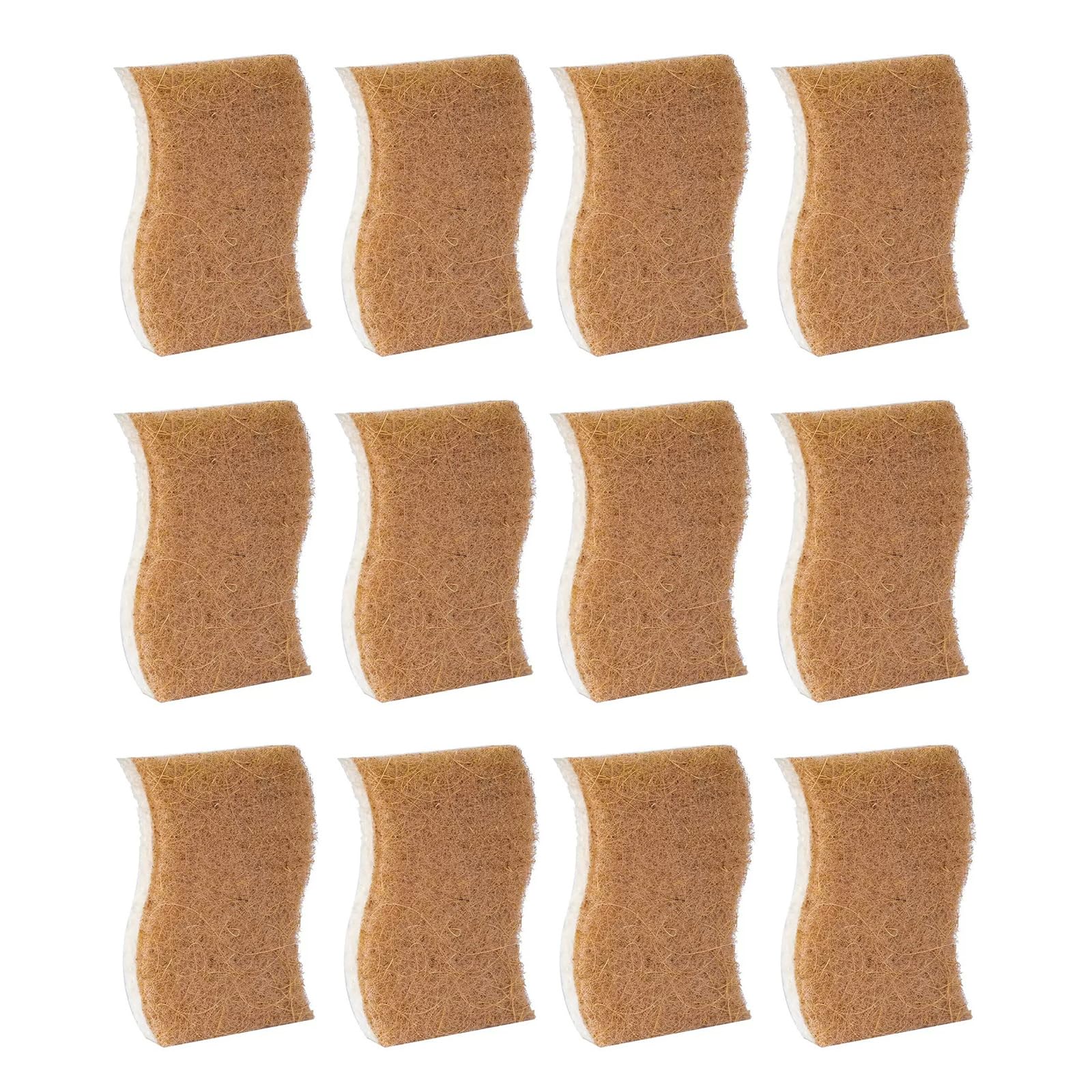 Kalttoy 12PCS Kitchen Sponges S ShapedWashing Products Great for Cleaning Cookware and Tableware Cooking Sponge