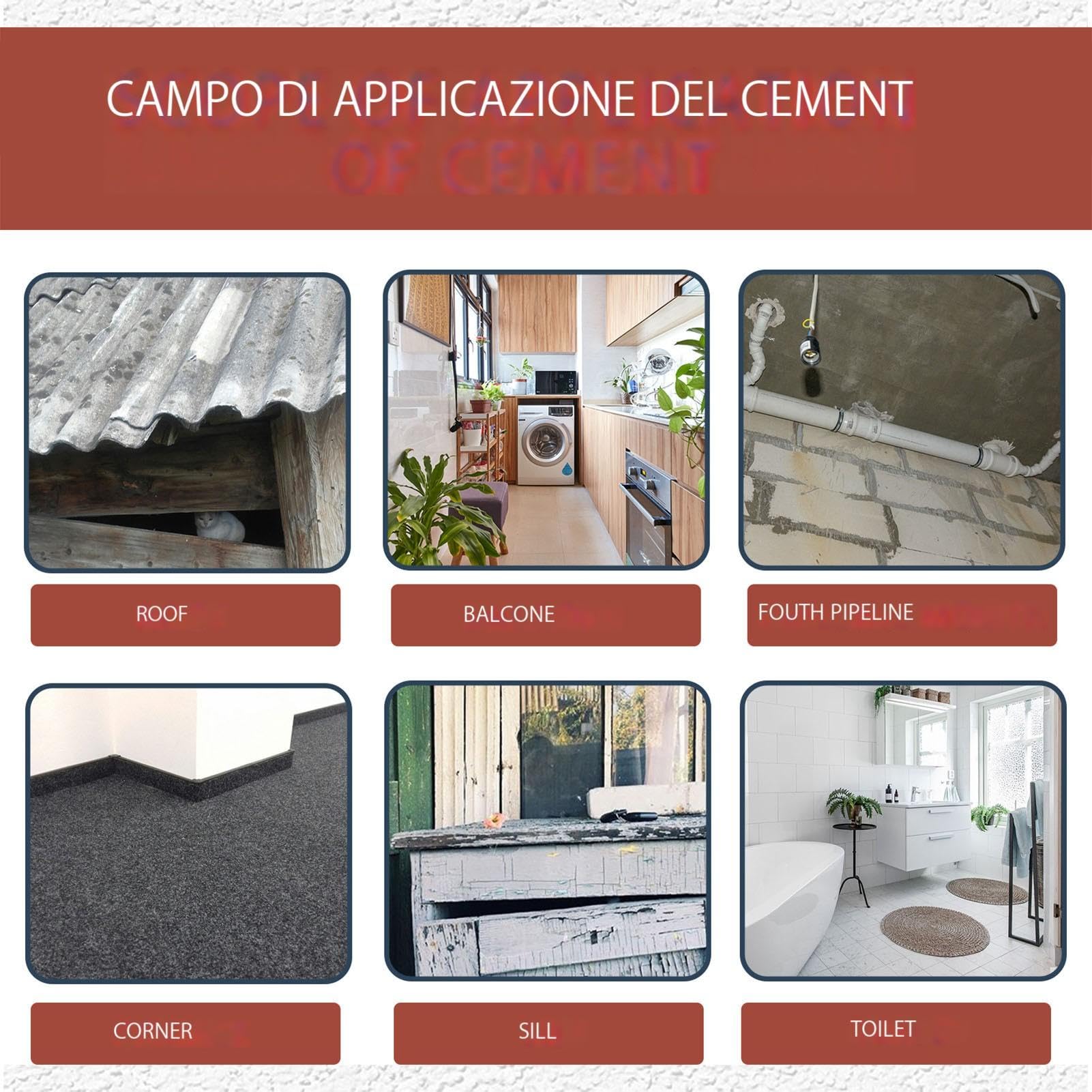 Malta per Uso Generale - Cemento a Presa Rapida e Impermeabile | Riparazione Anti-Crepe per Pavimenti, Riempitivo e Sigillante Ampiamente Applicabile