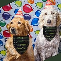 Vista 33 de Sunflower with Leaves Dog Bandana Washable Pets Scarf Triangle Adjustable Handkerchief, Double Sided Printing, Black,Sunflower (Large)