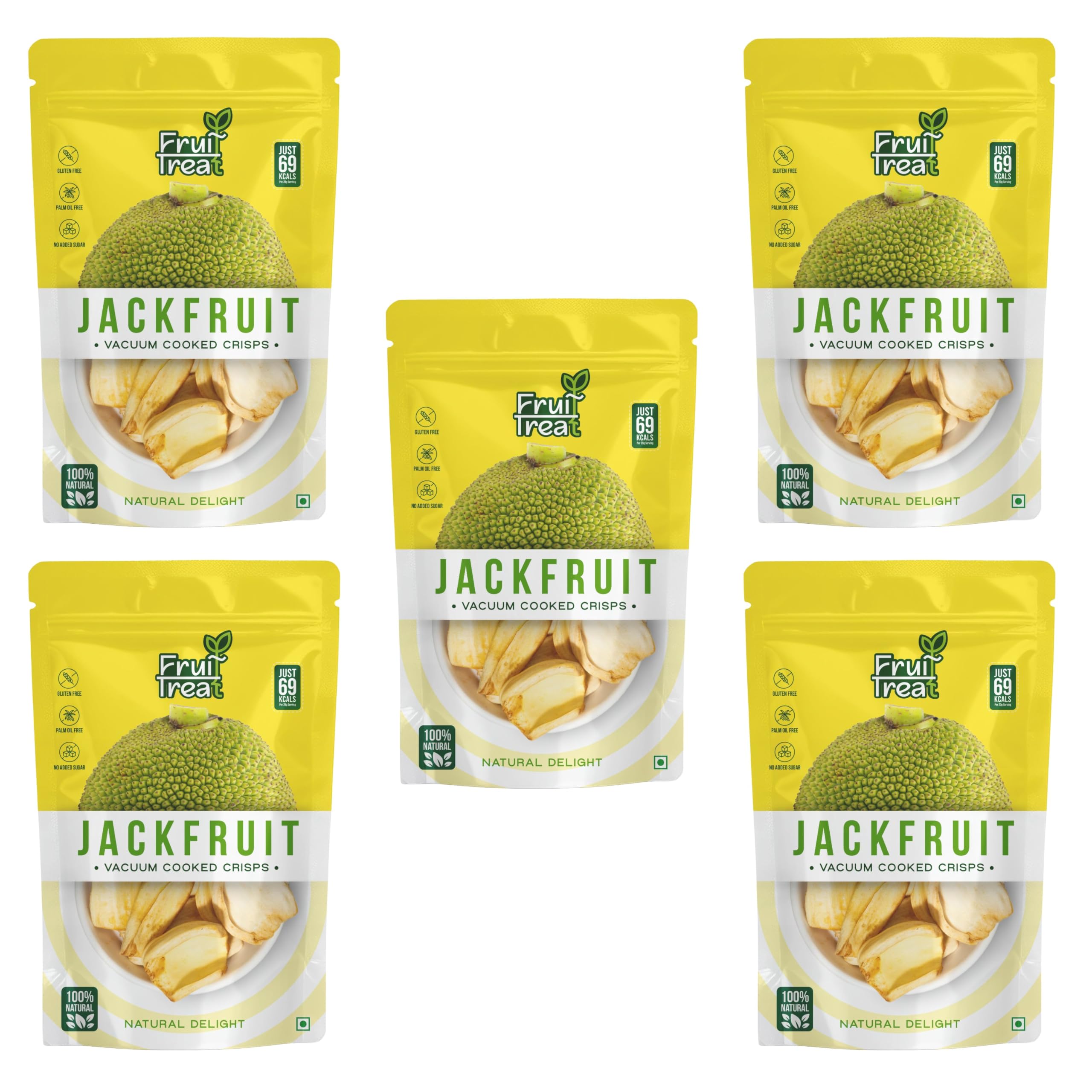 Fruit Treat Vacuum Fried Jackfruit Crisps- (50g- Pack of 5) | Healthy Crispy & Tasty | Healthy Nutritious Snacks | Kathal Chips-image-22