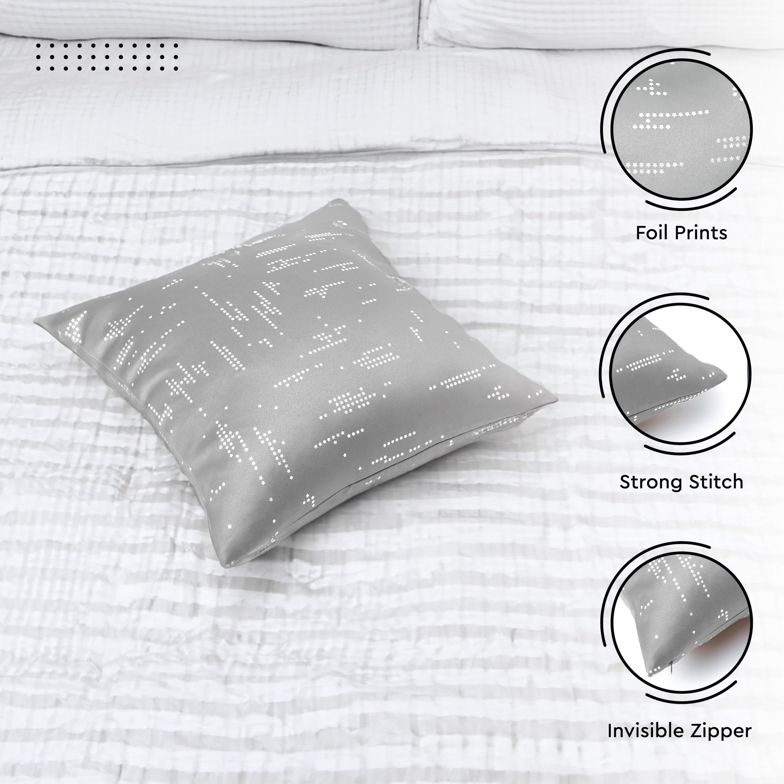 Encasa XO Cushion Covers (50x50 cm - Image 4