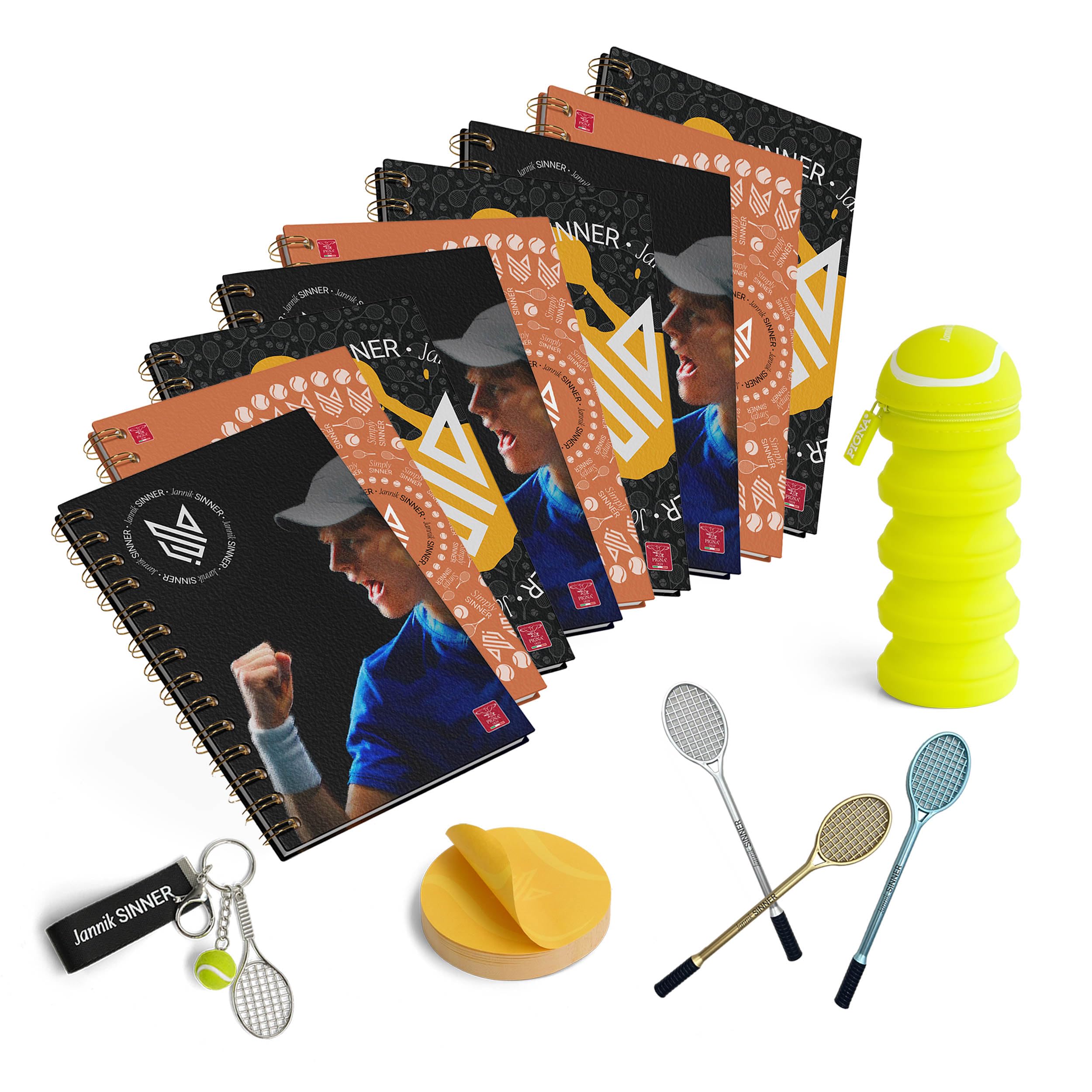 Pigna, Set Sinner Fan,kit per tifoso coordinato cartotecnica e scriittura