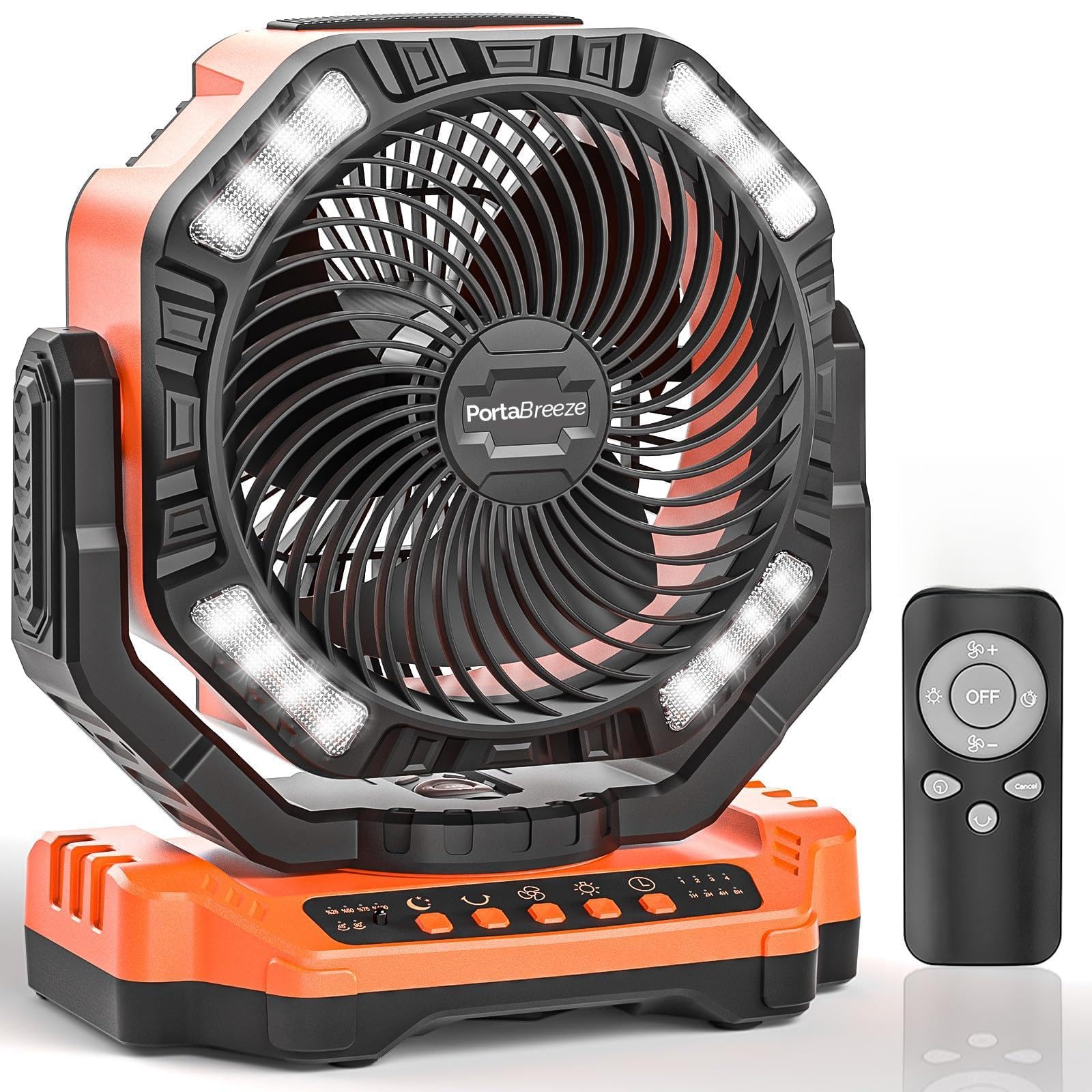 Amazon.com: Porta Breeze 40000mAh Rechargeable Camping Fan w Light