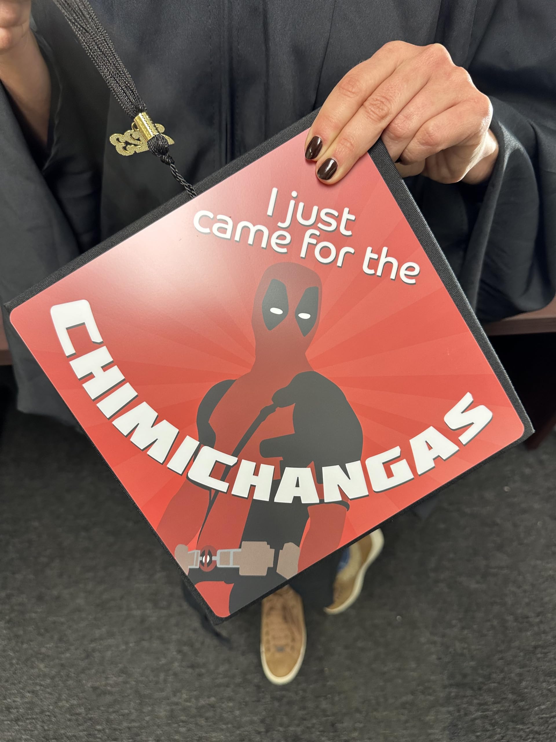 Tassel Toppers - Dead Pool Grad Cap Topper, Grad Cap Decorations or Graduation Accessory