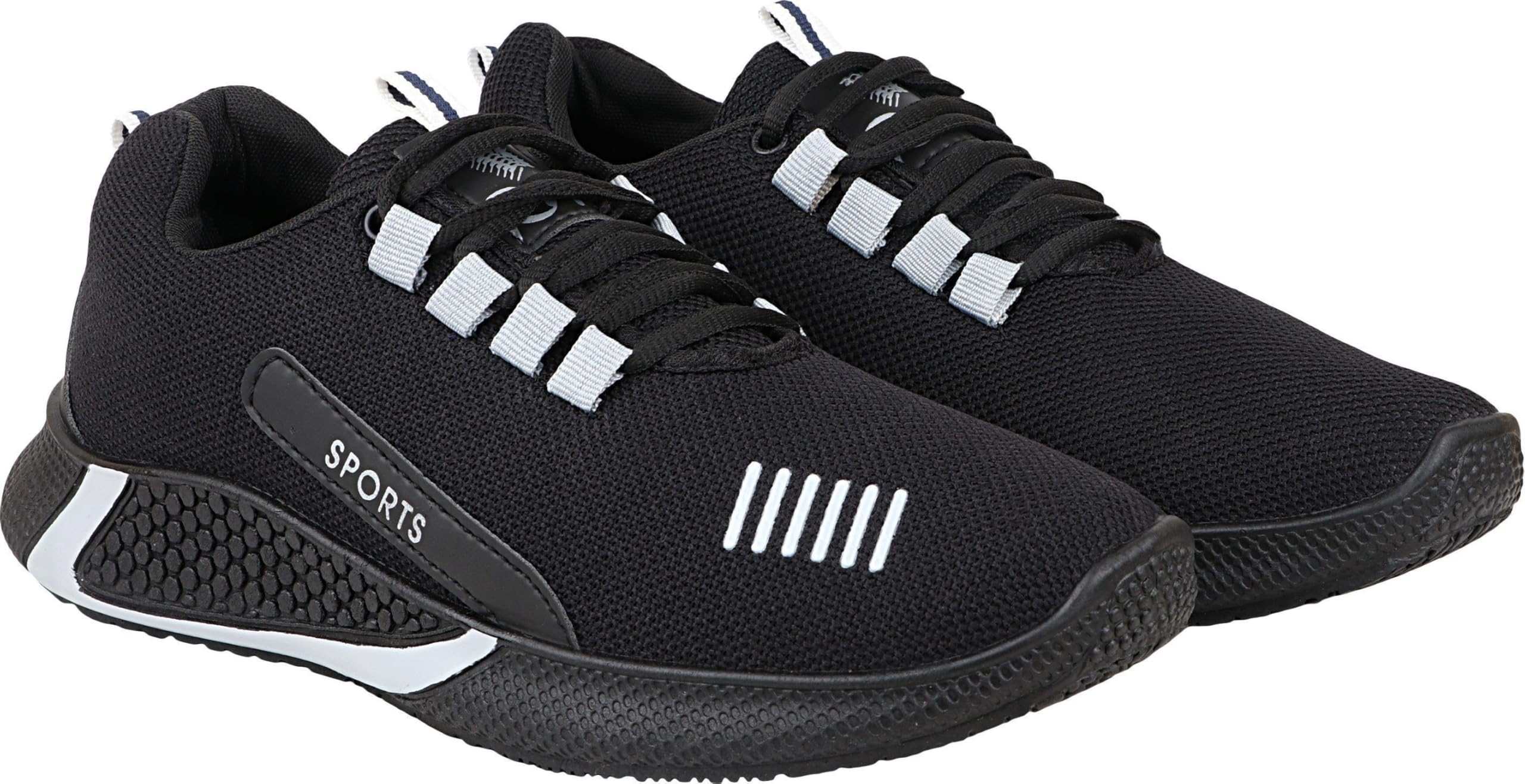King Unisex Mesh Running Shoes with Cushioned Sole Lace Up Sports Sneakers for Daily Training Grey 9-image-42