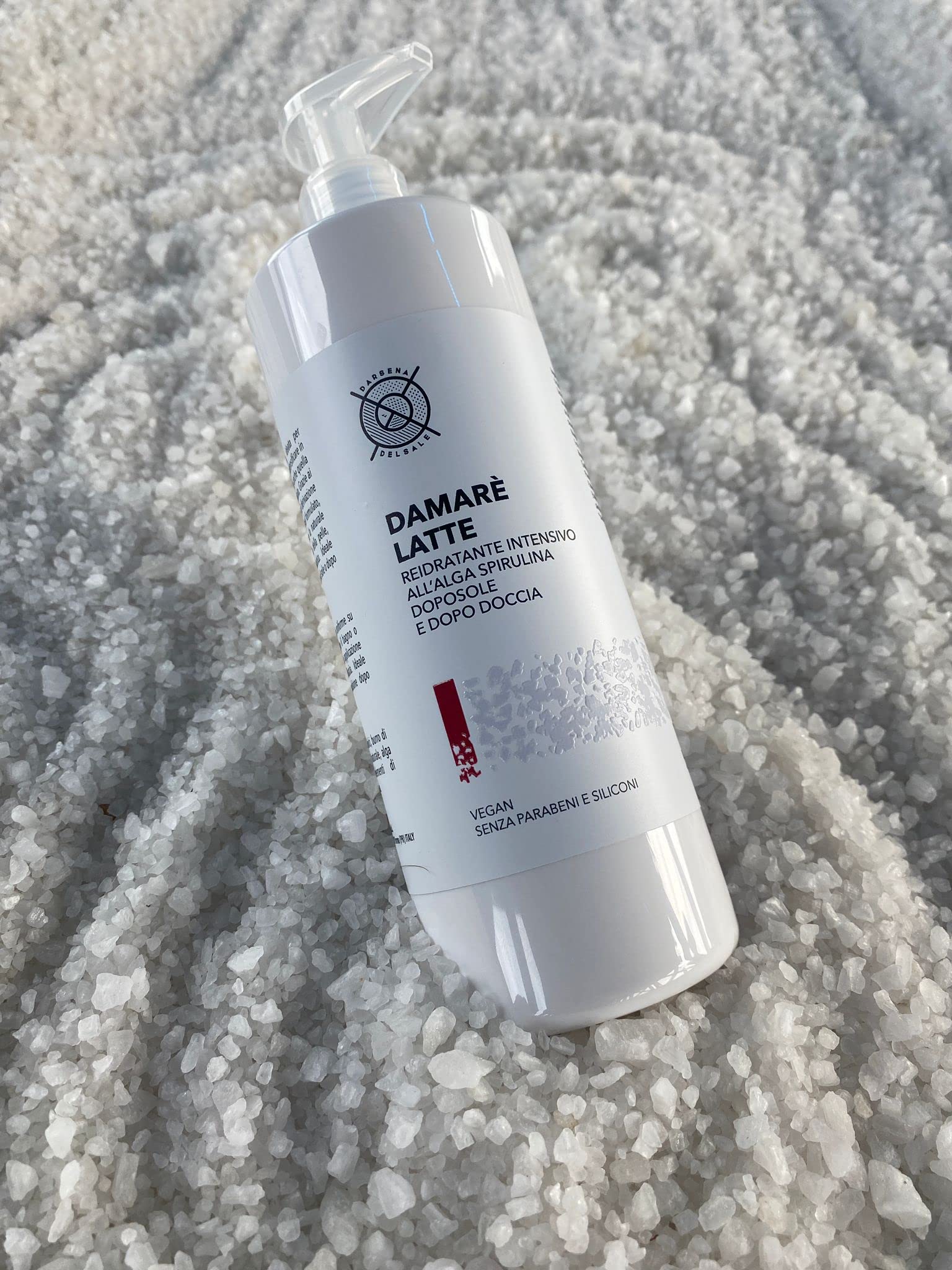 Damarè Latte, latte Corpo idratante intensivo all’Alga spirulina doposole e dopo doccia (500 ml.)