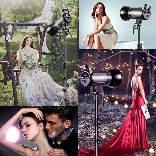 Miniatura 7 de GVM Great Video Maker Luz de video LED bicolor de 100 W con soporte Bowens, control de aplicación, caja de luz de linterna, regulable 3200K-5600K,