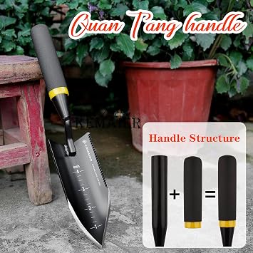 Kemaier 5-Piece Garden Tool Set, Heavy-Duty Stainless Steel Premium Tools | Effortless Digging, Precision Planting, Sharp Weeding, For Serious Gardeners And Landscapers