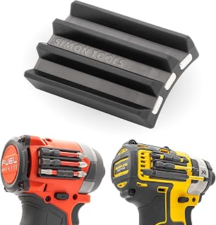 Magnetic Drill Bit Holder for Impact Drivers and Drills - Superior Hold with 3M Adhesive - Drill Accessory That Fits Most drills: Milwaukee, Dewalt, Makita, Klein, Bosch
