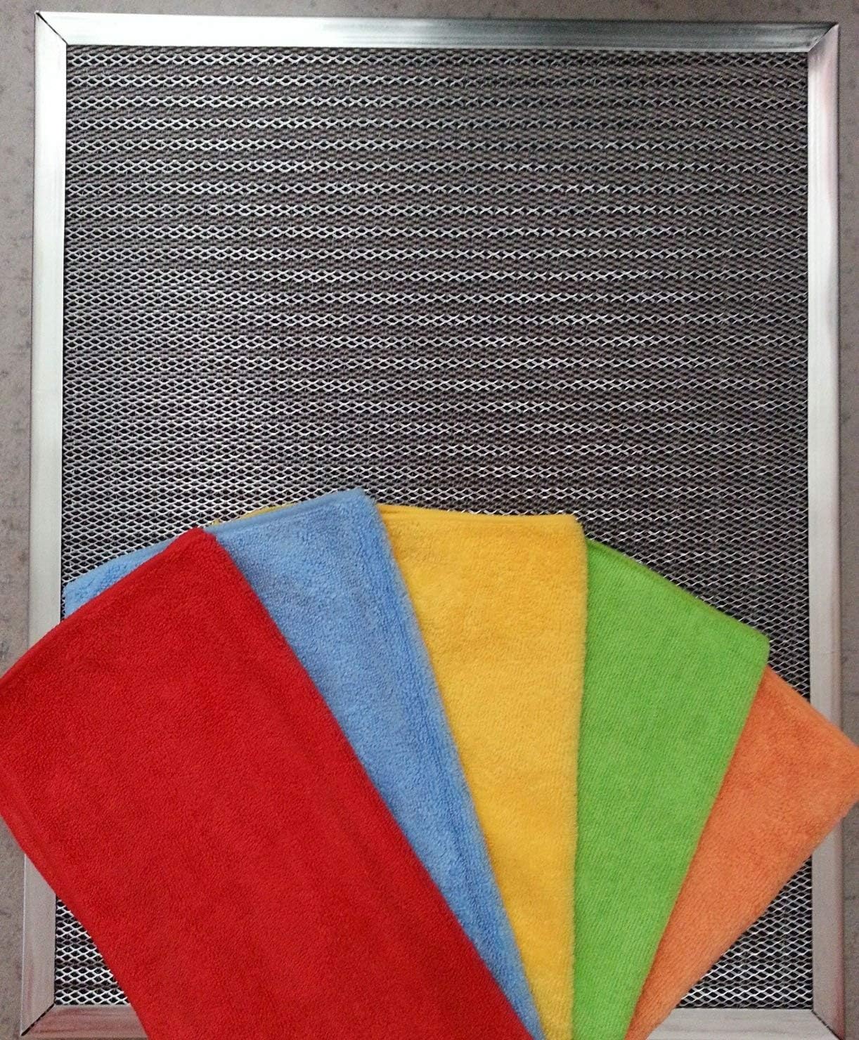 Superb 6 Stage Electrostatic Home Air Filter Washable Permanent with Microfiber Dust Cloth for Furnace or AC Lasts Forever (18X30X1)