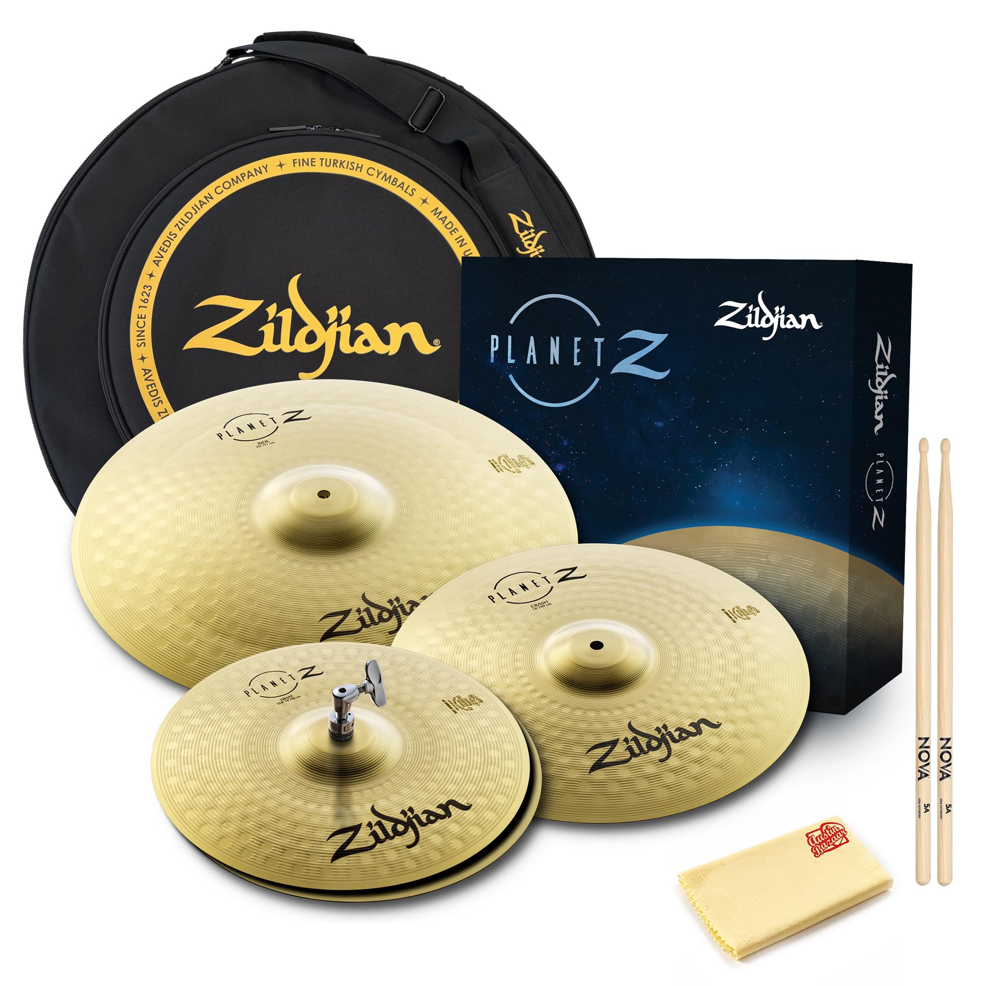 Amazon.com: Zildjian ZP4PK Planet Z Complete 14/16/20-Inch Cymbal