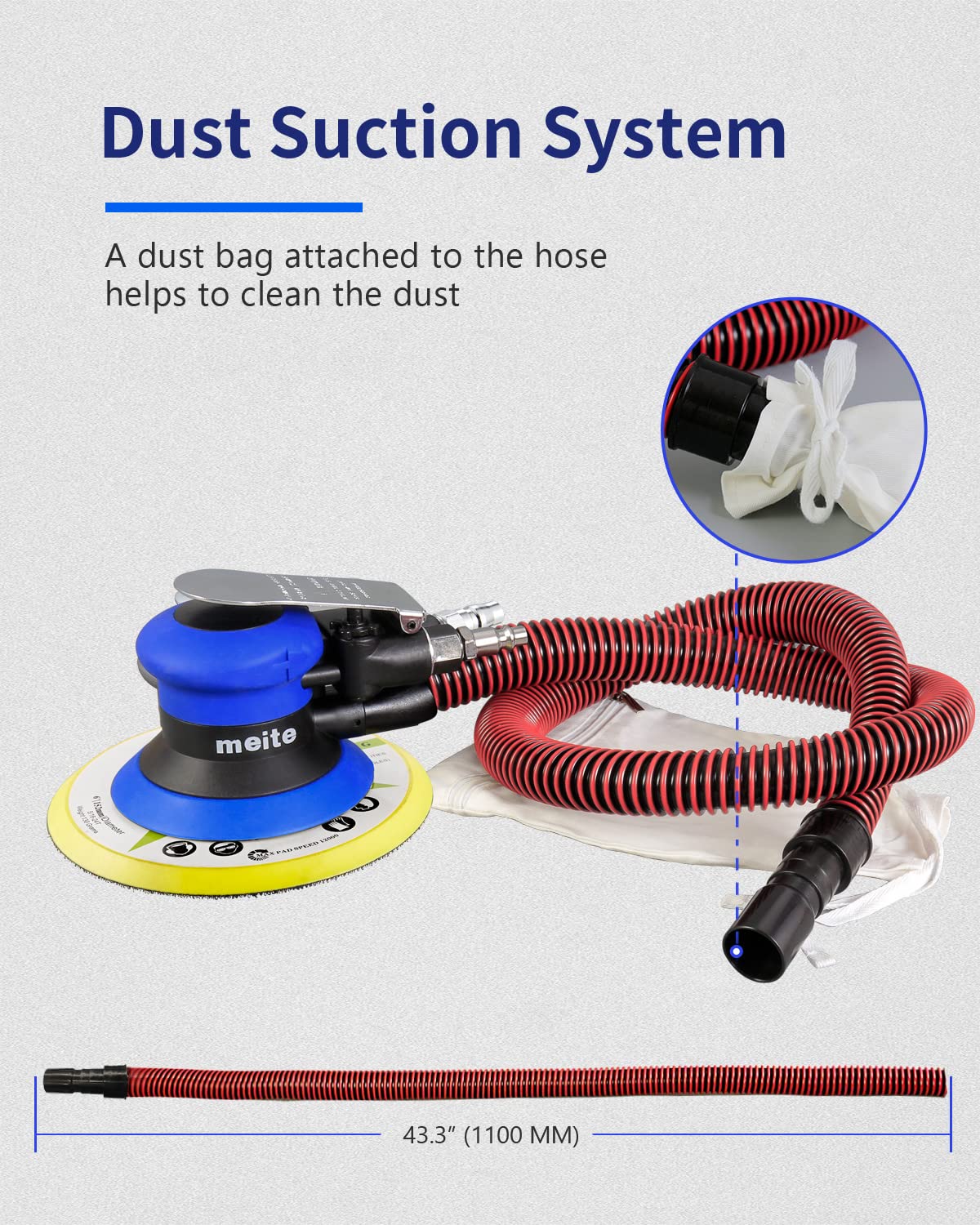 Amazon | meite MT5106V エアランダムオービタルサンダー 6