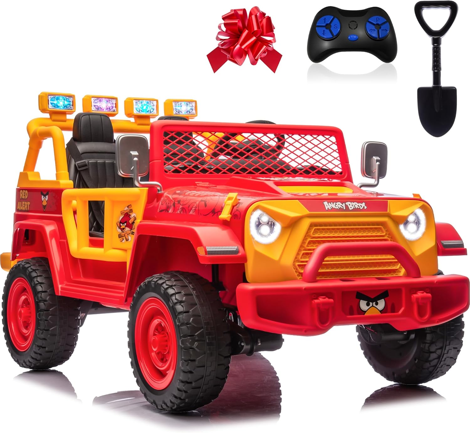 Car for Kids, XL 24V 2 Seater Ride On Electric Car w/Remote Control, 24volt Battery Powered Electric Vehicle w/ 20" Large Seat, 130lbs Weight Capacity, Bluetooth