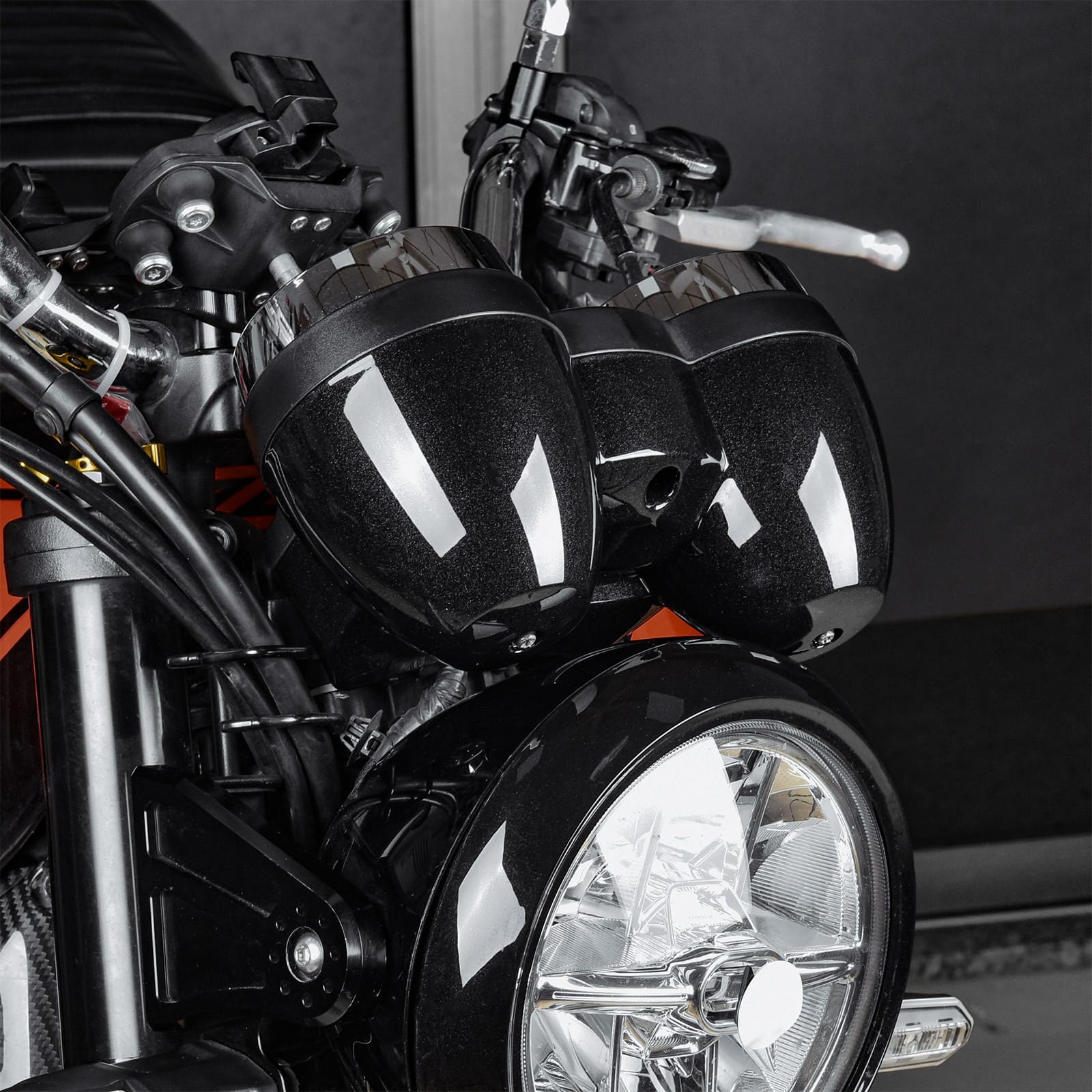 Compatibile con Z900RS / CAFE/SE 2018-2025 - Copertura inferiore contachilometri, cover contagiri, stile vintage, carenatura moto, accessori personalizzazione (Nero Brillante)
