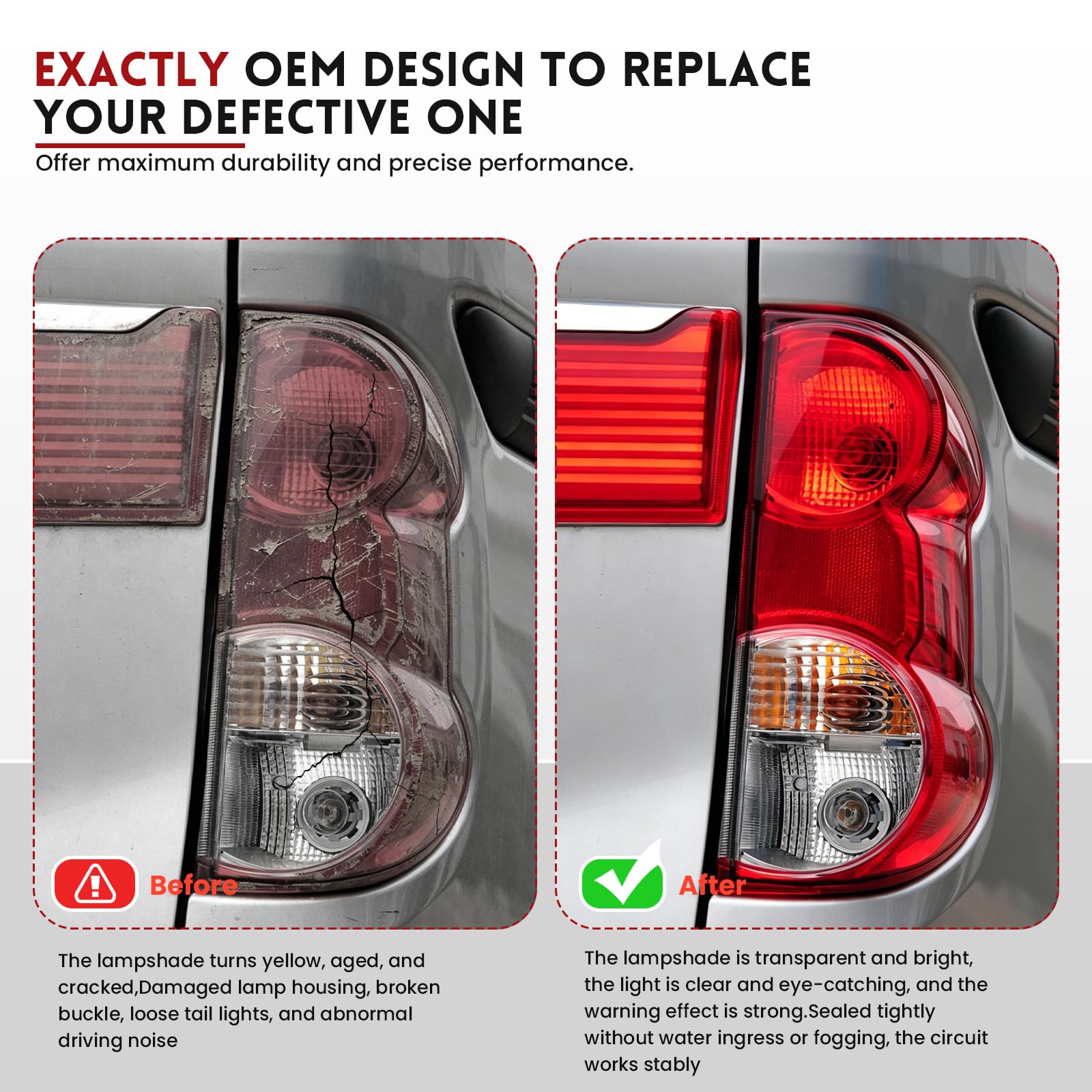 Bremsleuchte Rücklicht Rechts für NV200 2009-2021 26550-JX00A 26550-3LM0A Bremslicht Hinten Beifahrerseite Rot