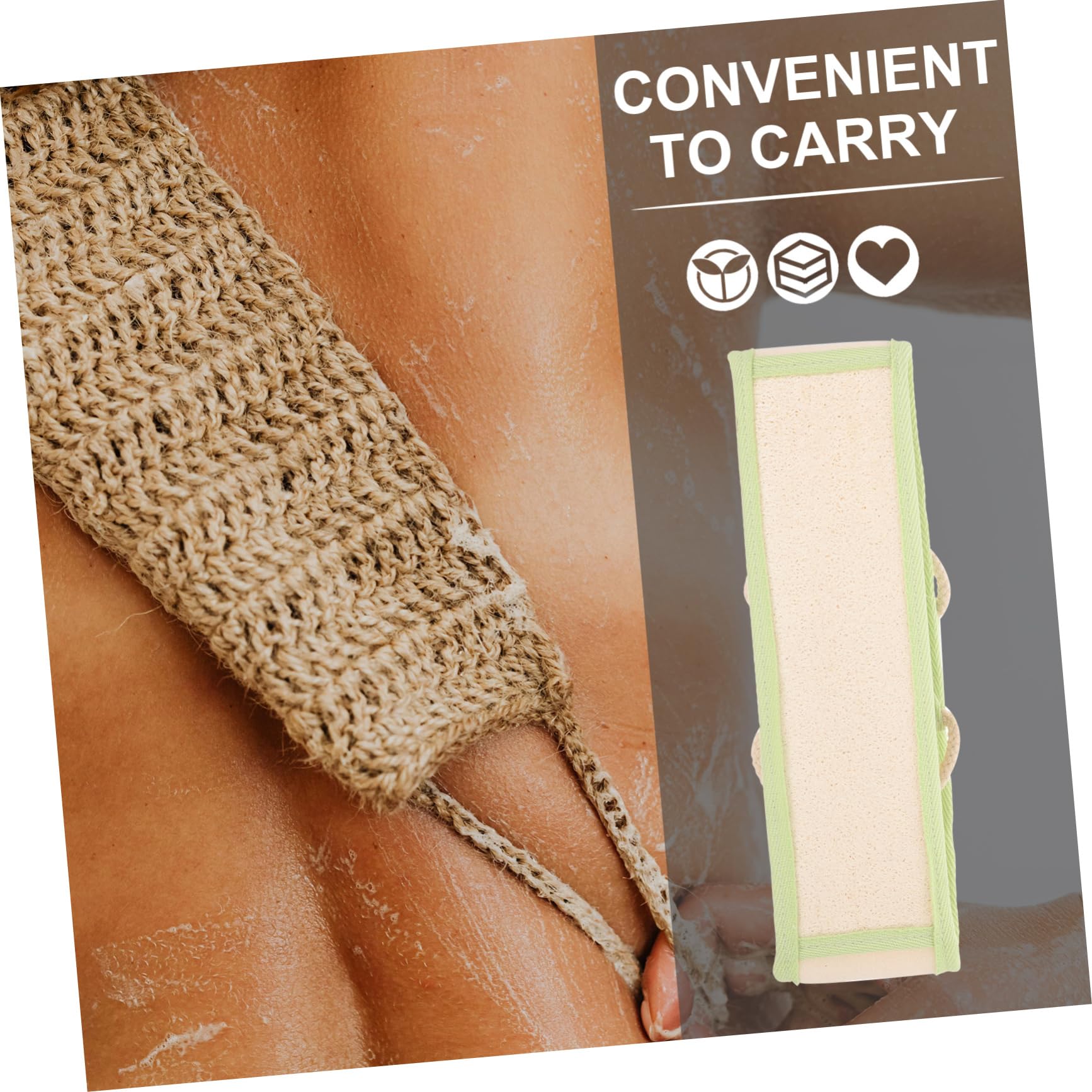 Didiseaon 4 Piezas Maleza Esponja Trasera Para Ducha Para Hombres Exfoliante De Espalda Para Ducha Depurador De Ducha Trasera Fregador De Espalda Para Baño Accesorios De Baño Esponja Vegetal