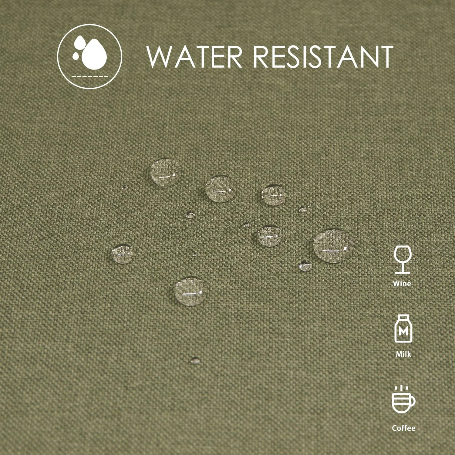 BALCONY & FALCON Extra Large Faux Linen Rectangular Tablecloth, Water Resistant Table Cover, Used for Gatherings, Households, Restaurants, Kitchens, Banquets 90x130inch