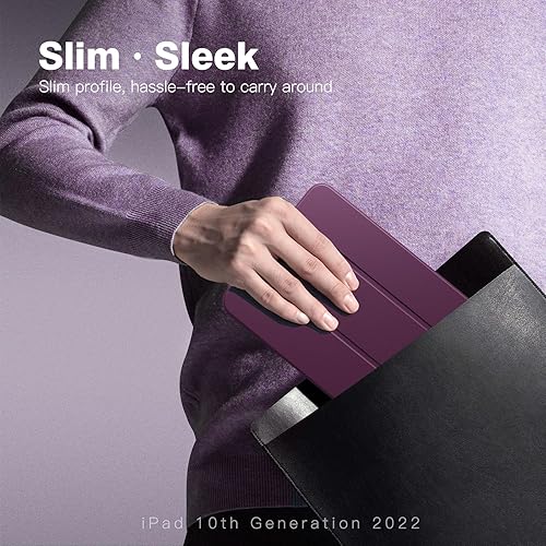 Miniatura 7 de TiMOVO Funda para iPad de 10 generación 2022, iPad 10, carcasa delgada y rígida para iPad de 10 generación, funda protectora inteligente con soporte
