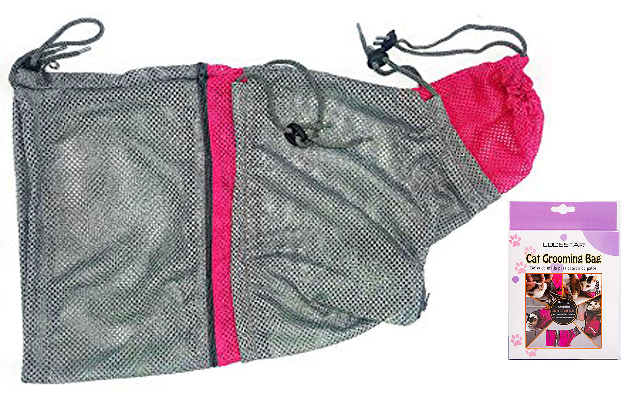 mesh cat grooming bathing bolsa