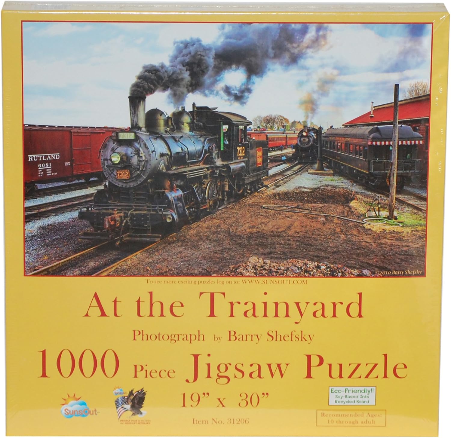 at The Trainyard 1000 pc Jigsaw Puzzle Toys & Games