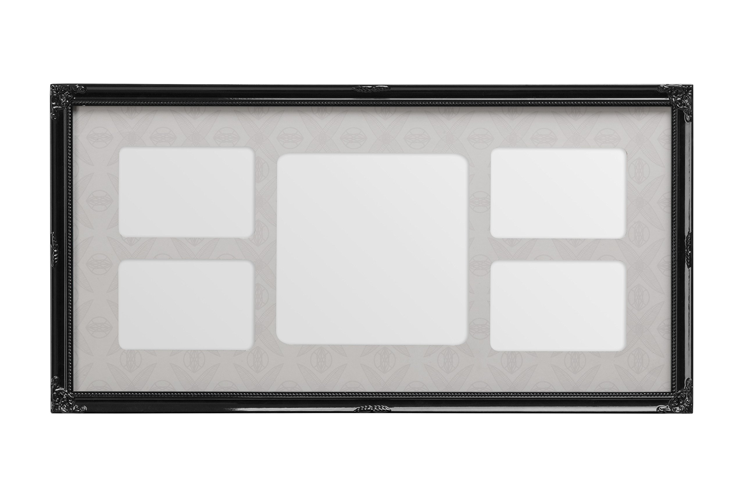 Premier Housewares Multi-Photo Frame for 5 Photos, Black