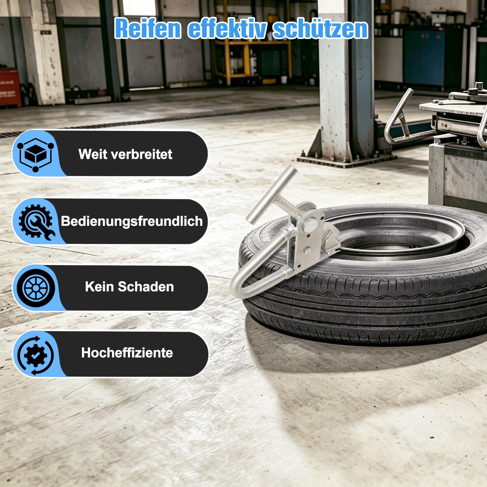 Wulsthalteklammer LKW Wulsthalteklemme Wulsthaltezange Reifenmontage Reifenwechsler Reifenwulstklemme Wulsthalter Reifenmontage Hilfe Werkzeug, Stärken Sie den kurzen Abschnitt