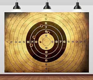 Amazon.com : CORFOTO Shooting Target Backdrop Fabric 7x5ft Target with ...
