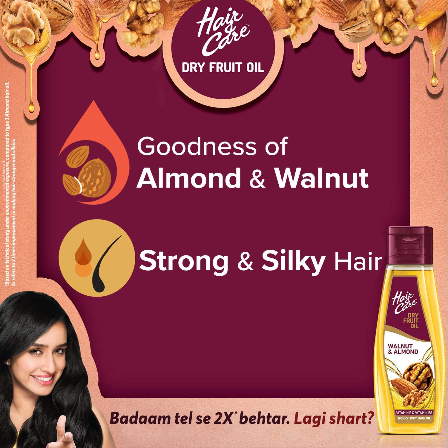 Hair & Care Dry Fruit Oil with Walnut and Almond (500ml)