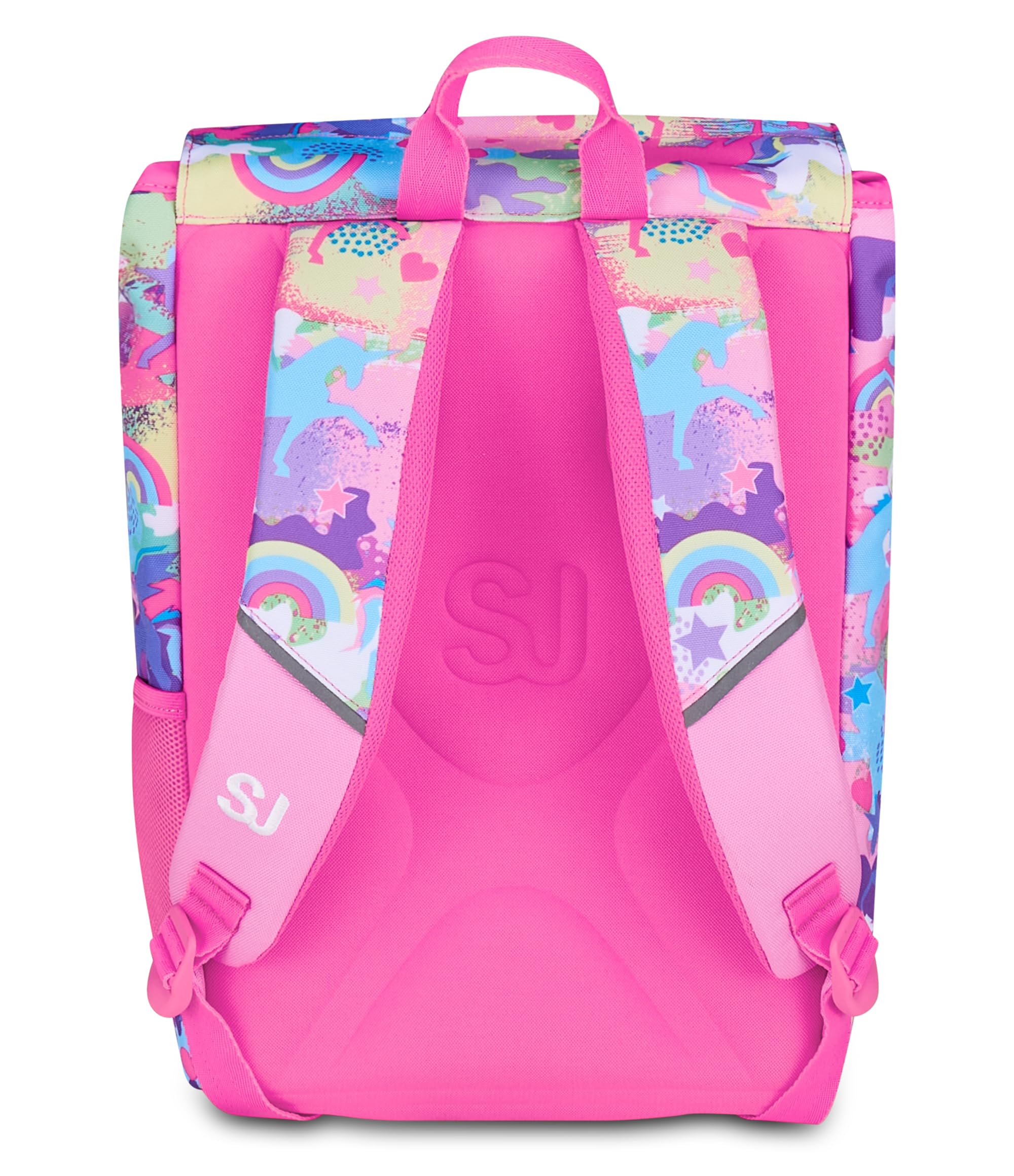 SJ GANG STYLE JAM GANG Zaino Doppio Scomparto Estensibile, Rosa, Maxi Capienza, Schienale Preformato, Bambina, Scuola Elementare