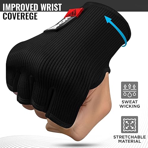 Miniatura 2 de WYOX Vendas de mano de boxeo, guantes de MMA para hombres y mujeres, guantes de boxeo, envolturas de boxeo, kickboxing, compresión