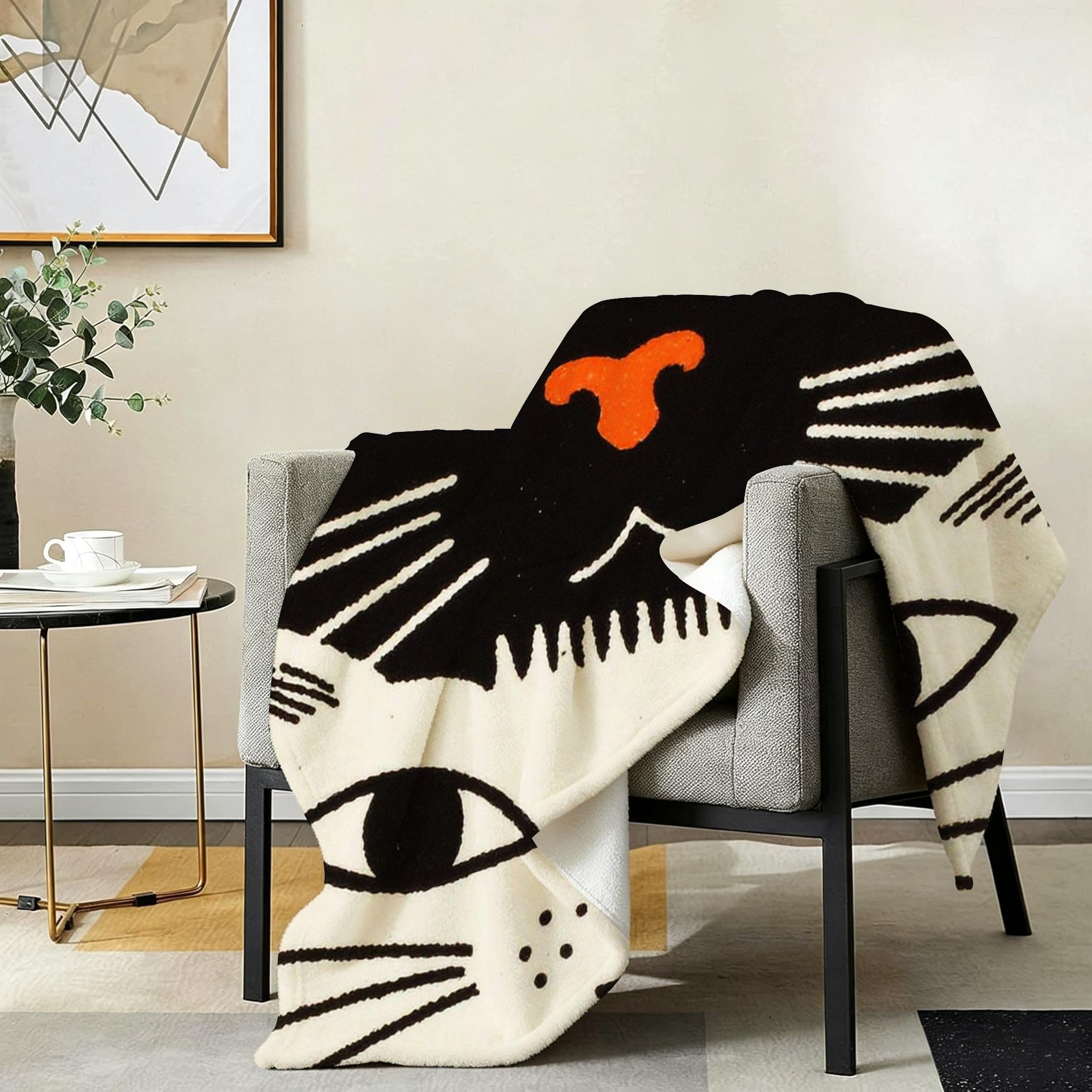 Coperta Pile Matrimoniale 240x260 cm Gatto dei Cartoni Animati, Coperta XXL Super Morbida Multiuso Come Copriletto o Plaid da Salotto, Calda e Leggera, Protezione dal Freddo, AW3132