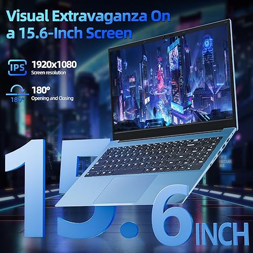 Miniatura 4 de SGIN Computadora portátil de 15.6 pulgadas, Windows 11 Laptops con 16 GB de RAM 1024 GB SSD, Celeron N5100, Office 365, WiFi 6, IPS FHD,