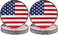 Vista 6 de Certified International Stars & Stripes - Plato de melamina de 11 pulgadas, juego de 6