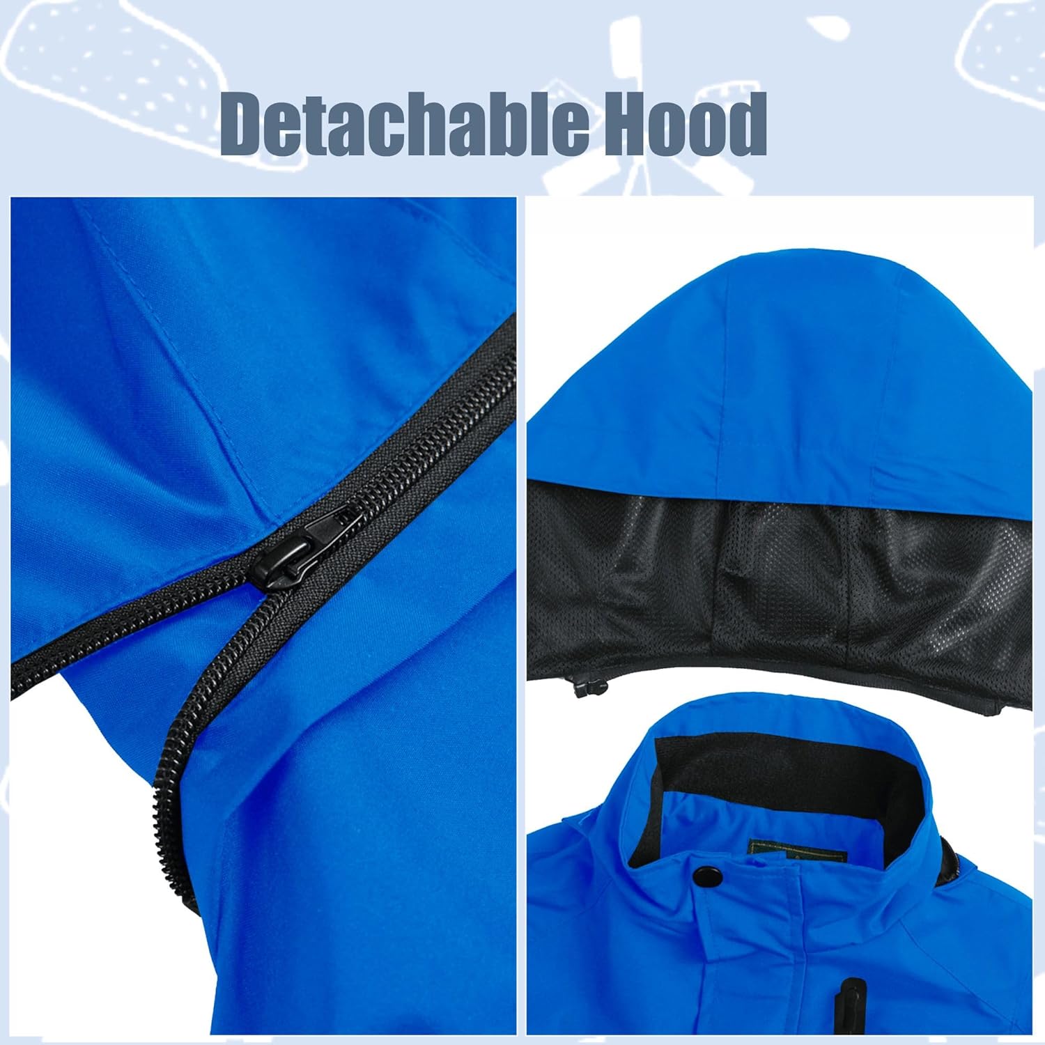 GIISAM Boys Rain Jacket, Girls Raincoat Waterproof Lightweight Windbreaker Coats for Kids - Image 3