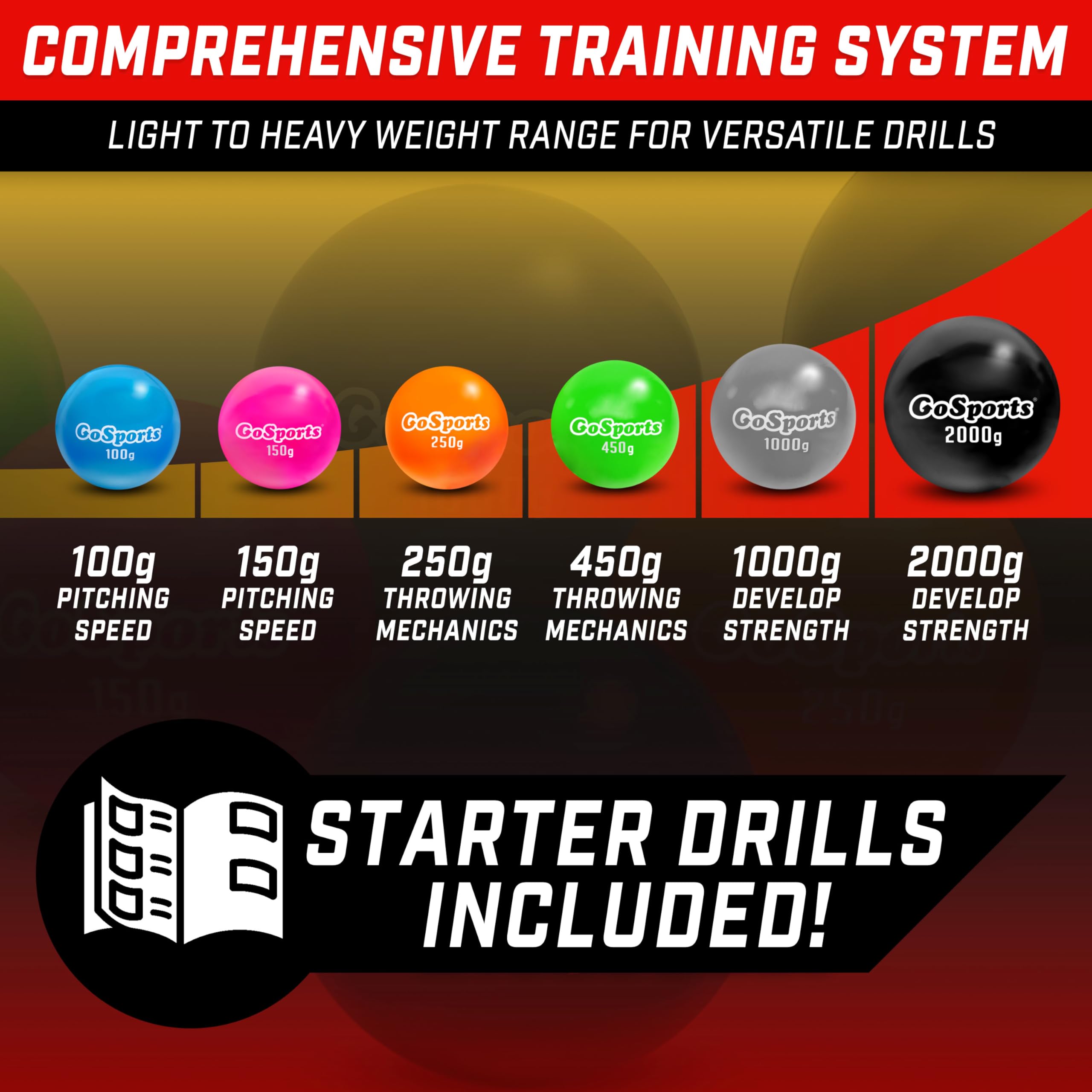 Lot 6 Balles Lestées Total Control Plyo + Sac – Baseball/Softball – Très Bon état