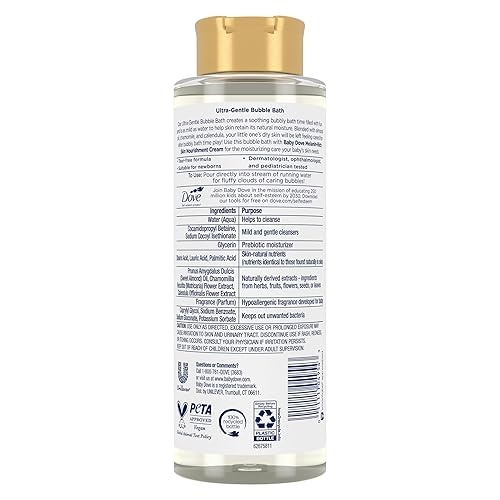 Miniatura 2 de Baby Dove Bubble Bath Nutrición para la piel rica en melanina para piel nutrida y tiempo de baño, divertido cuidado de la piel sensible con