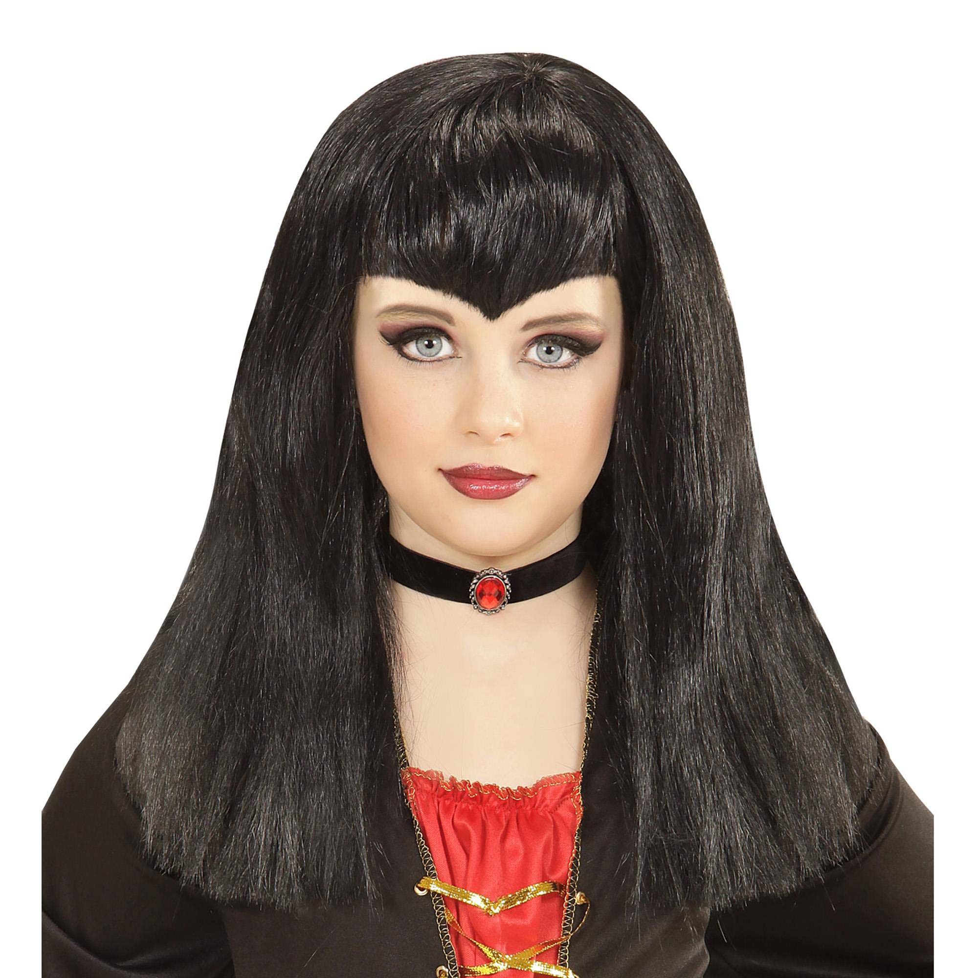 Perruque Vampir Enfant Noir-Gris - Perruque Halloween Carnaval Ignifugée Pour Soirée à Thème Et Déguisement Fun