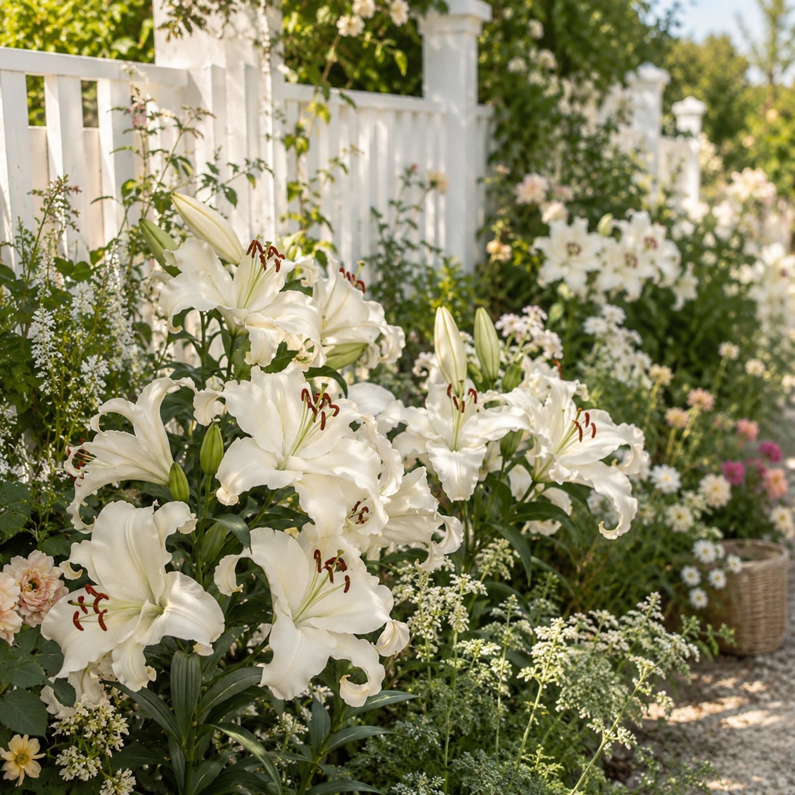 Lily Bulbs for Planting, Beautiful Garden Flowers Plant Bulbs,Garden Flowers,Wedding Flowers,Hardy Perennial-2 Bulbs-C