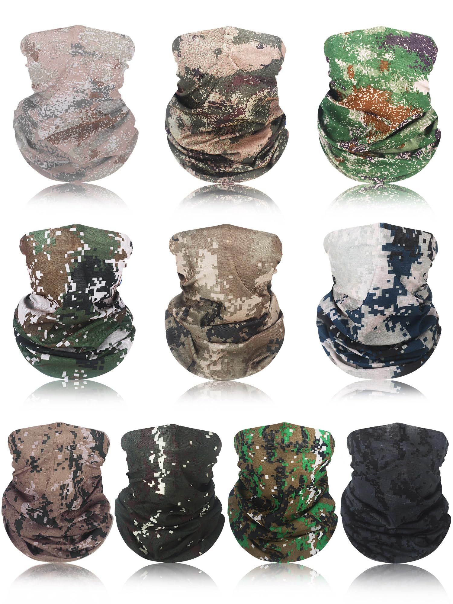 SATINIOR Camo Neck Gaiter Summer Face Mask