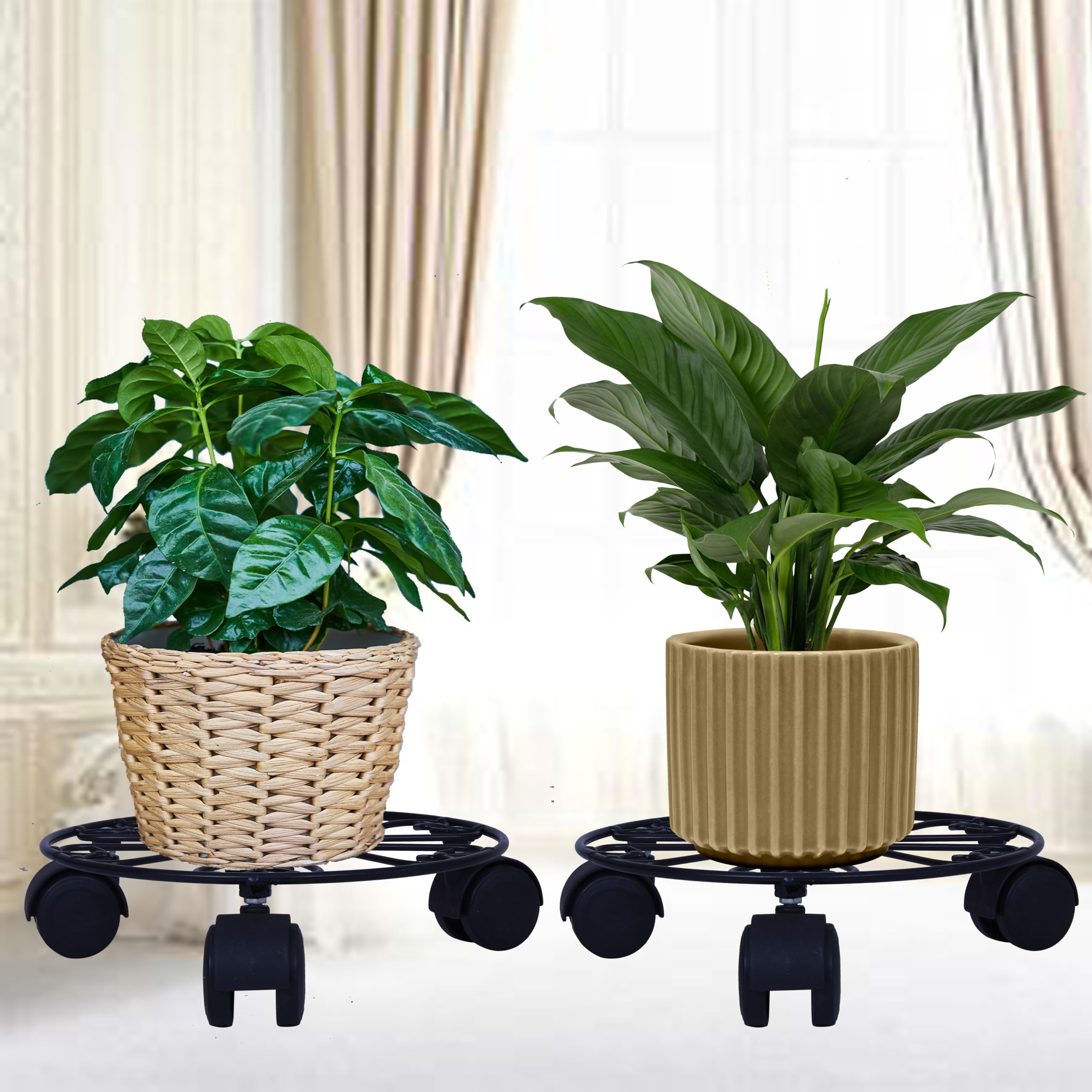 See full amazon price history chart for D&V ENGINEERING - Creative in innovation Heavy Duty Metal Plant Stand with Rolling Wheels for Indoor Outdoor Plants- Black (Round, Set of 2) D&V ENGINEERING - Creative in innovation Heavy Duty Metal Plant Stand with Rolling Wheels for Indoor Outdoor Plants- Black (Round, Set of 2) (B09SZ37DXJ) Amazon Price History, Amazon Price Tracker
