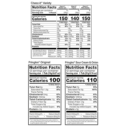 Miniatura 2 de Cheez-It y Pringles Paquete Variado, Aperitivos para el Almuerzo, Aperitivos para Niños, Paquete Variado (36 Unidades)