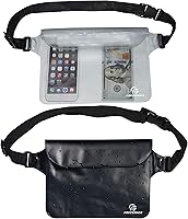 Vista 15 de Freegrace Juego de bolsas impermeables con correa para la cintura/funda para mantener tu teléfono y objetos de valor secos y seguros. Bolsas secas
