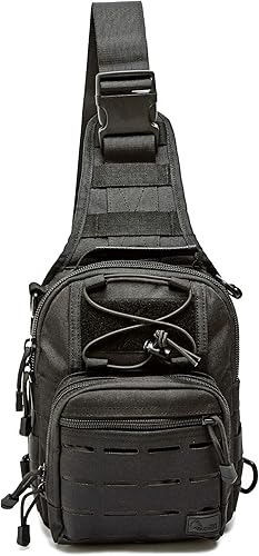 WOLF TACTICAL Bolso bandolera compacto EDC Bolsa de hombro oculta para rango, viajes, senderismo, deportes al aire libre