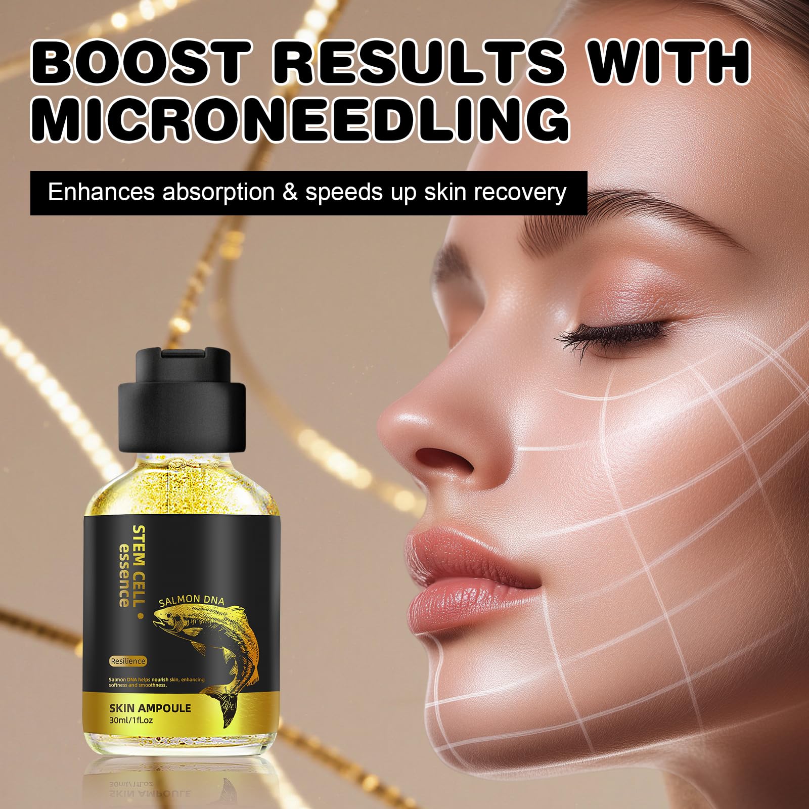 Amazon.com: Salmon DNA Serum for Face, 2 Pcs Microneedling Serum