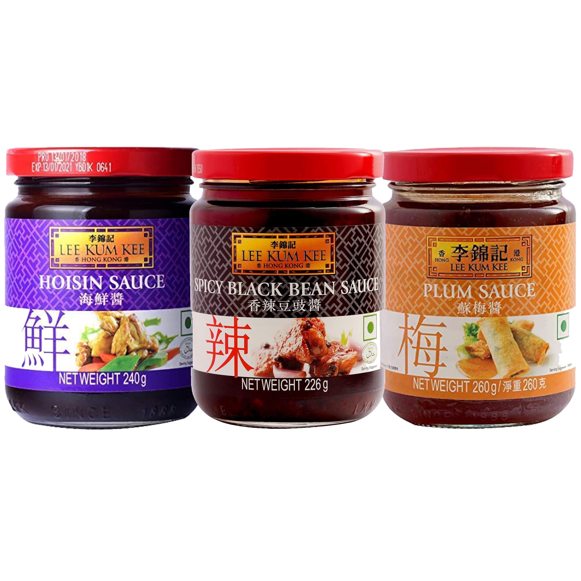 Hoisin Sauce, Spicy Black Bean Sauce and Plum Sauce, 25.61 oz ? 726 g, Variety Pack