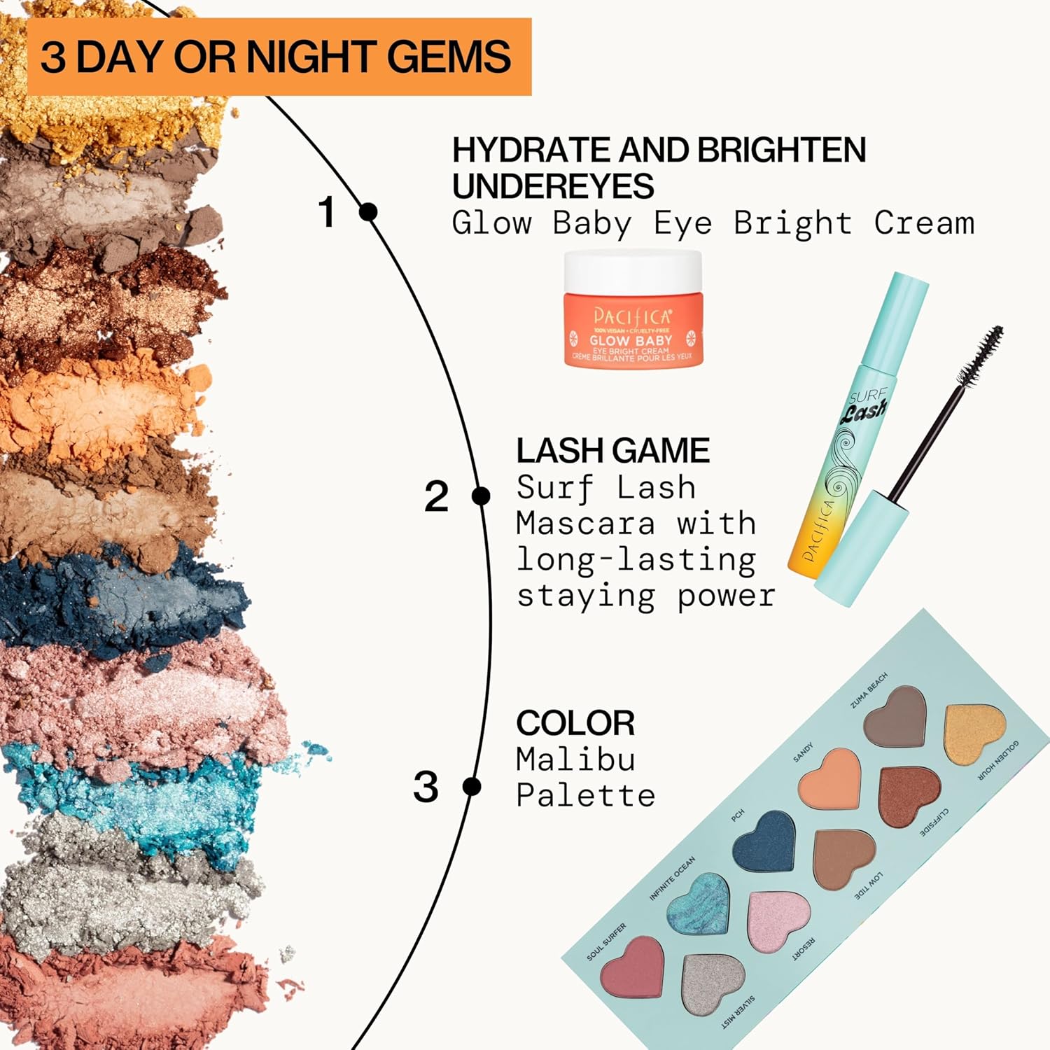 Pacifica Eyeshadow Palette – Malibu Mineral Eyeshadow, Blendable Neutral Shades with Velvet Matte, Shimmer & Metallic, Cocoa Butter Infused, Talc-Free, Vegan & Cruelty-Free, 0.24 oz (10 Shades) - Image 12